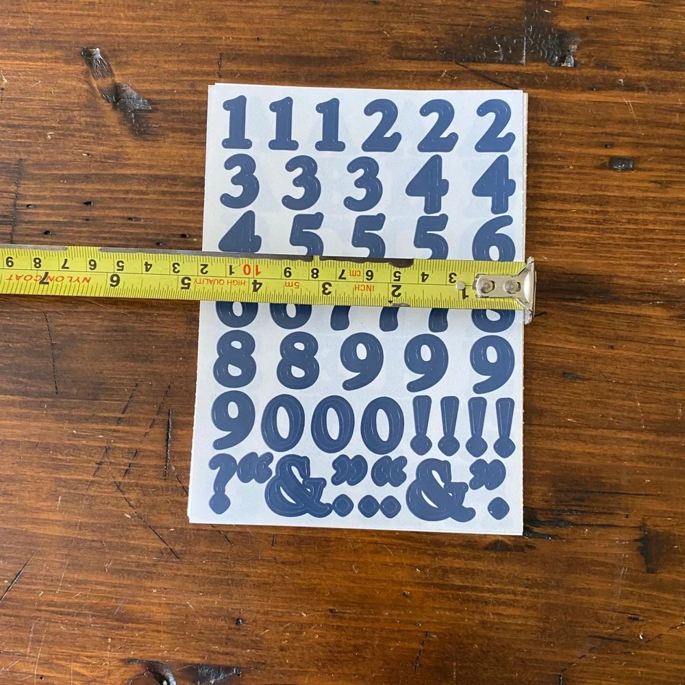 Creative Memories Navy Blue Alphabet and Number Sticker Sheets Scrapbooking Set